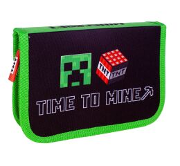 Penál 1 zip Minecraft Time to mine - prázdný
