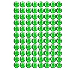 Samolepící kamínky - zelené 240 ks