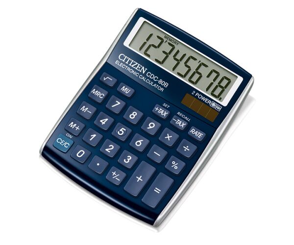 Stolní kalkulačka CITIZEN CDC-80 modrá