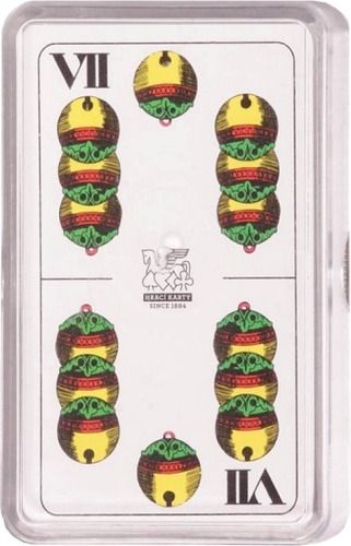 MEZUZA Karty MARIÁŠ 1516 dvouhlavý plast