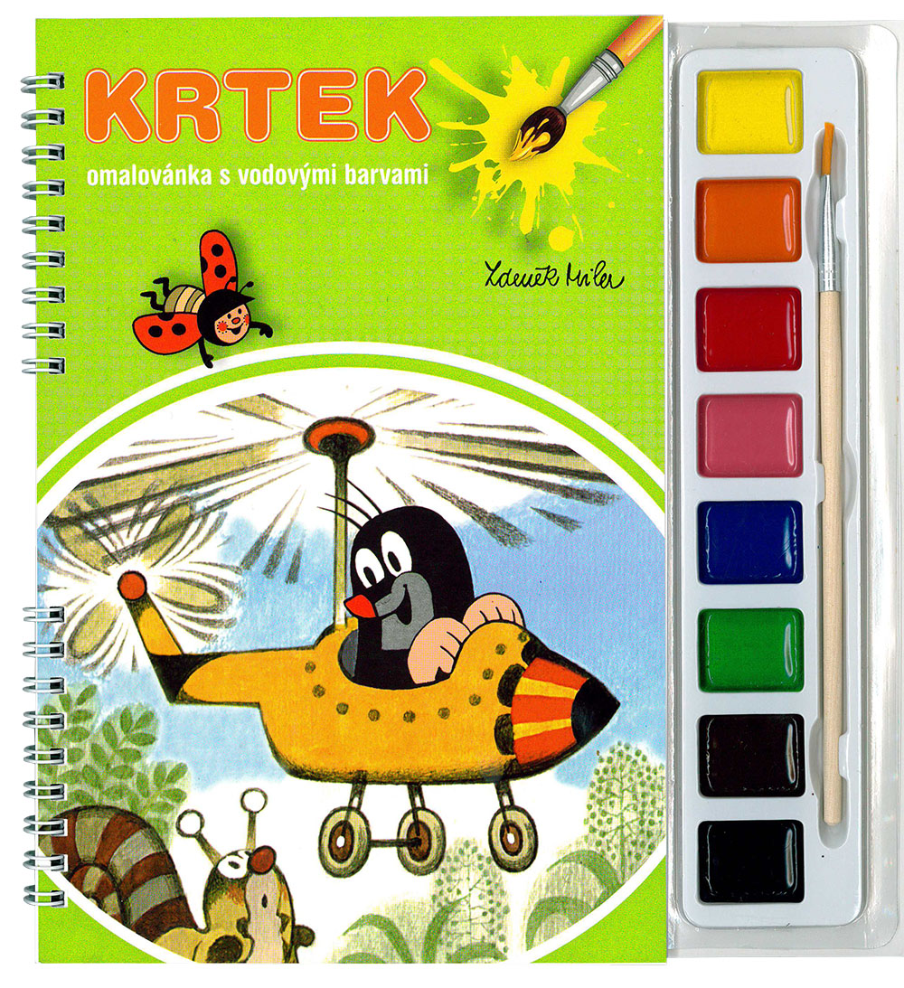 AKIM omalovánky A5 s barvami  Krtek 2