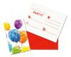 Pozvánky 6 ks Sparkling Balloons