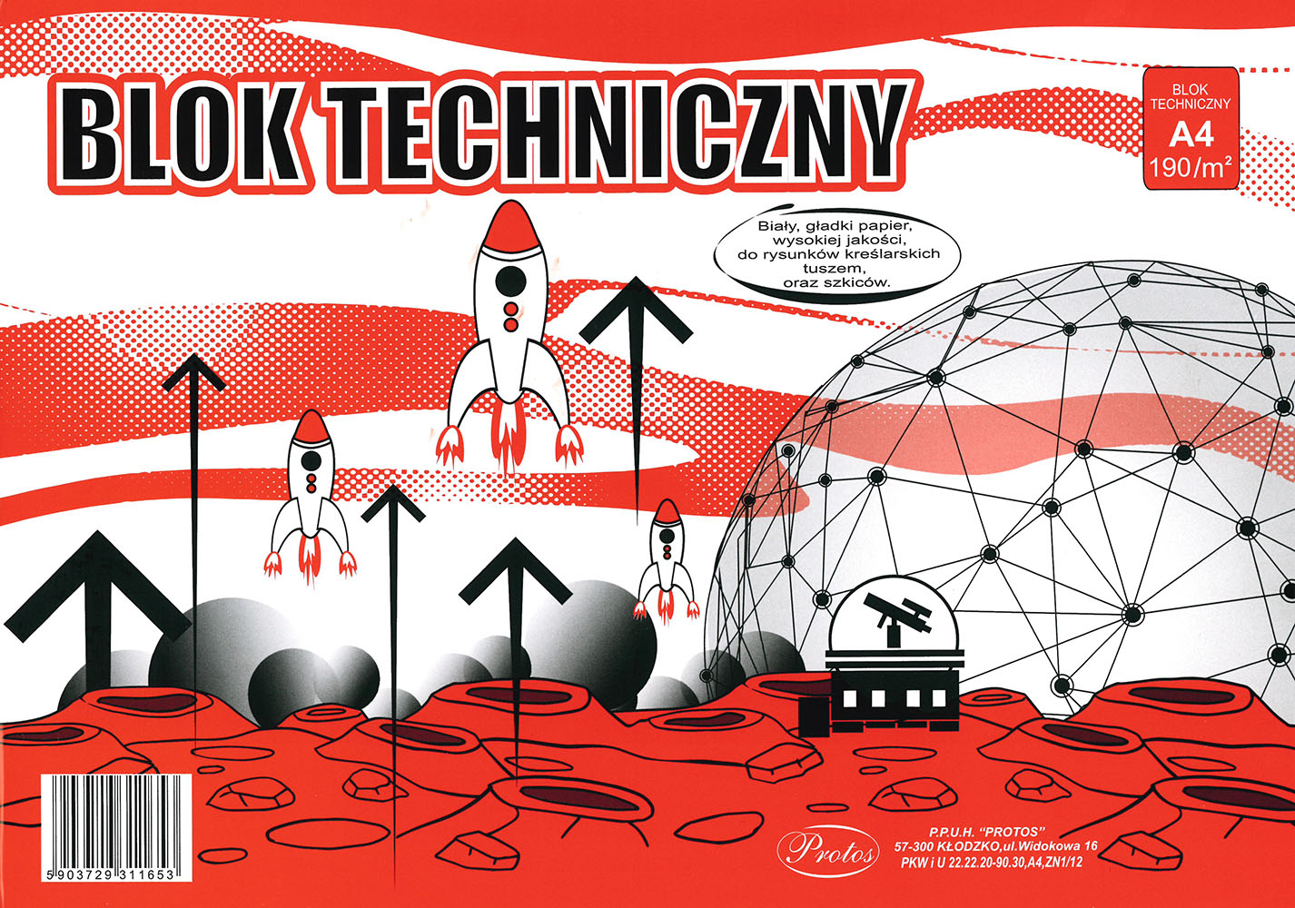 Skicák A4/10l 190g /10/ PROTOS