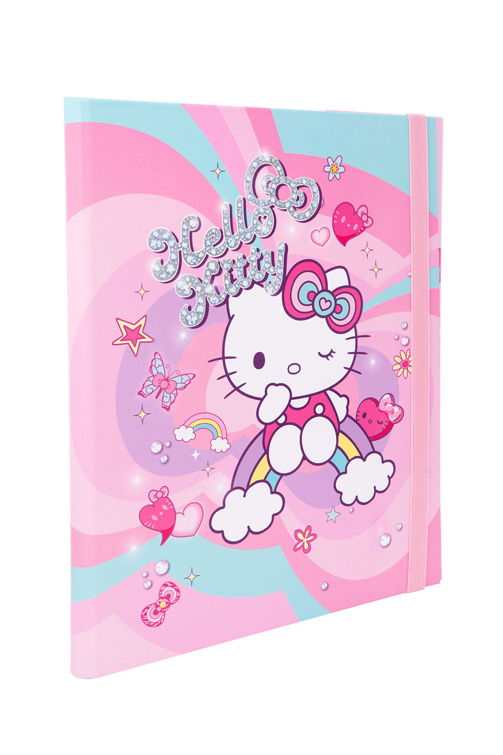 Desky na sešity A4 s širokou gumou - Hello Kitty vzor 1