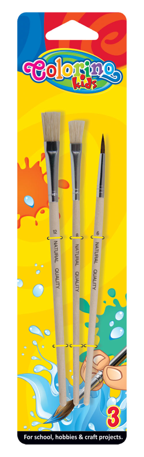 Colorino štětec 3ks 4,8,12