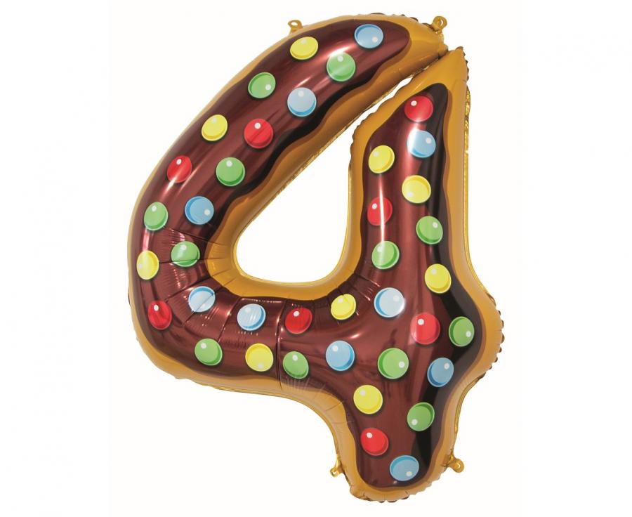 GD balónek fóliový 78cm "4"