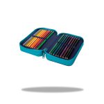 Penál 3 zipy Jumper Happy Unicorn - vybavený