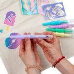 Foukací fixy na textil 5 barev pastelové - SWEET LOVE