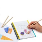 Trojhranné tužky a pryže s vůní vanilky 3 ks