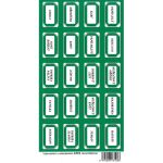 Samolepky na kořenky s textem 20ks