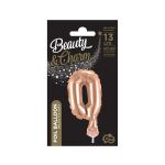 Fóliový balónek do dortu č.0 starorůžový