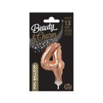 Fóliový balónek do dortu č.4 starorůžový