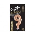 Fóliový balónek do dortu č.9 starorůžový