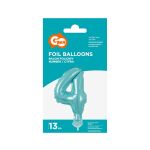 Fóliový balónek do dortu č.4 modrý