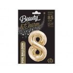 Balónek fóliový BEAUTY&CHARM 85 cm champagne 