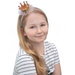 Párty čelenka korunka s perličkami