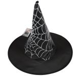 Párty čarodějnický klobouk s pavučinou