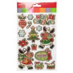 Vánoční samolepky - mix