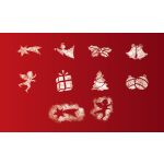 Šablony na umělý sníh 15 x 20 cm 10 motivů