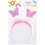 Párty čelenka růžová - Víla