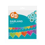 Girlanda papírová Srdíčka 360 cm