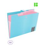 Desky s klipem Berlingo Haze modré A4