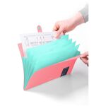 Desky s klipem Berlingo Haze lososové A4