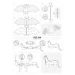 3D omalovánky Pavouk, netopýr a kočička