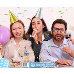 Vystřelovací konfety barevné proužky