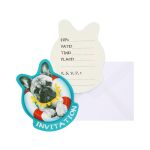 Pozvánky 6 ks s obálkami - Buldoček