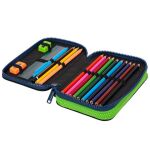 Penál 2 zipy Jumper Monster Team - vybavený