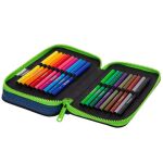 Penál 2 zipy Jumper Monster Team - vybavený