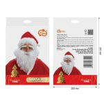 Párty paruka pro dospělé Mikuláš s bradou, vousy a obočím