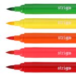 Barevné fixy STRIGO 12 barev JUMBO štětcové