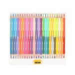 Pastelové pastelky Strigo Duo 24 ks trojhranné