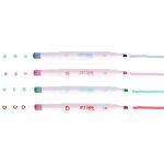 Zvýrazňovače 2 v 1 s razítkem - Panda 4 barvy