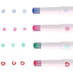 Zvýrazňovače 2 v 1 s razítkem - Panda 4 barvy