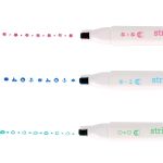 Zvýrazňovače 2 v 1 s razítkem - Kapybara 3 barvy