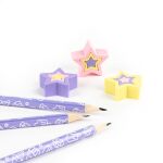 Trojhranné tužky a pryže s vůní 3 ks