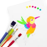 Akrylové barvy neonové 12 ks 12 ml KIDEA