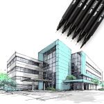 Sada technických popisovačů 6 ks