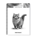 Skicovací notes A4 SP 60l čistý KOČKA Ragamuffin