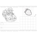 Omalovánky A4 - Strawberry