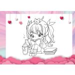 Kreativní omalovánky A4 SP 38 listů CUTE se samolepkami