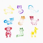 Razítko sada 9ks zvířátka