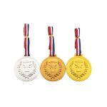 Medaile se šňůrkou 3  ks na blistru