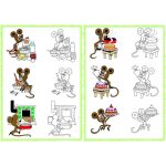 Omalovánky A4 - Krtek má narozeniny