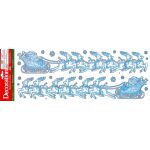 Vánoční fólie na okno 888963 bordura