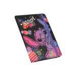 Designový notes A5 Stitch black vzor 1