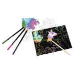 Škrábací obrázek + omalovánky JEDNOROŽEC